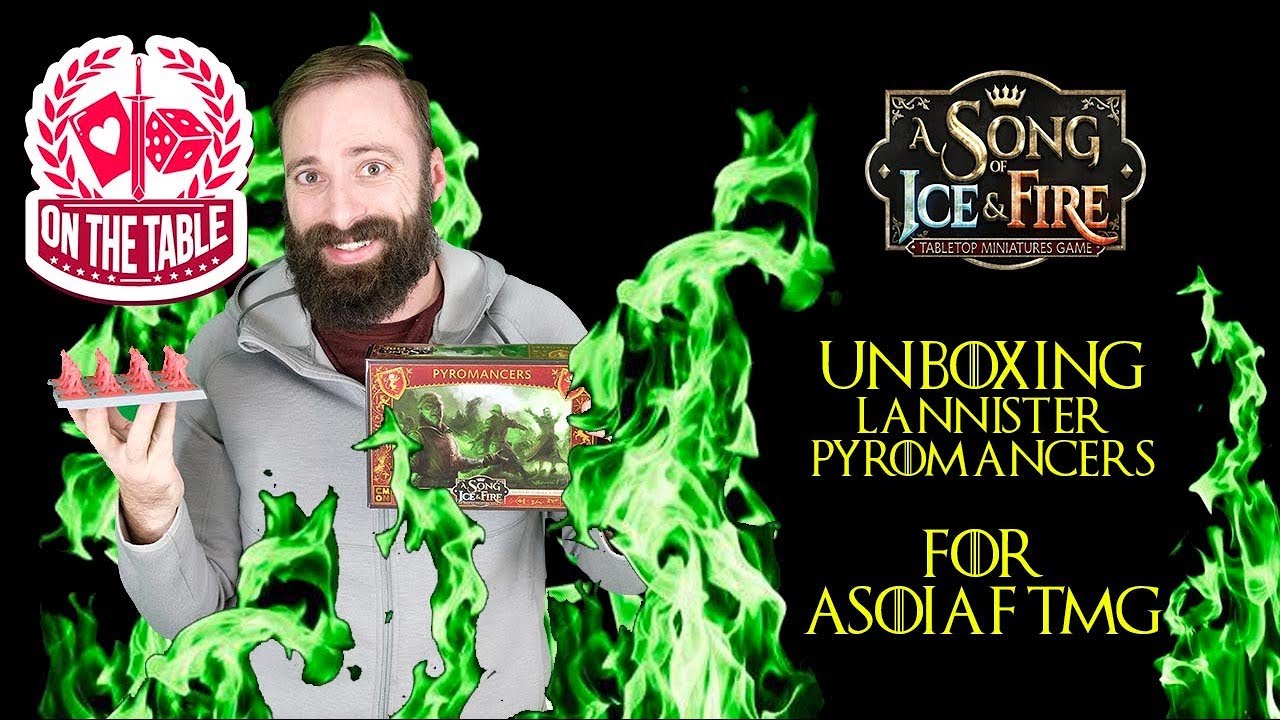 ASOIAF the miniatures game Lannister Pyromancer Unboxing