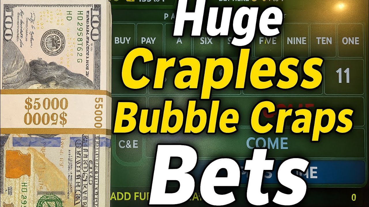 High limit bubble craps action— trying our best to conquer the bubble craps machine!