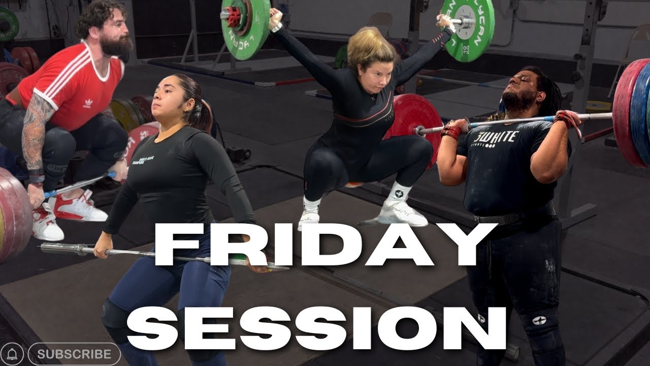Weekly Friday session vlog 🏋🏽‍♀️