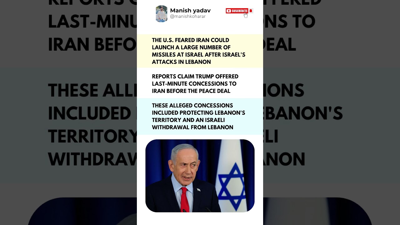 U.S. Feared Iran's Missiles & Altered the Peace Plan!
