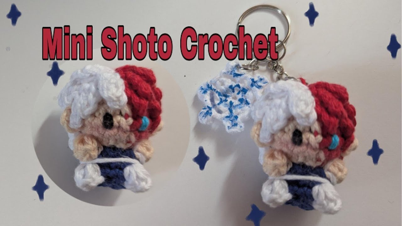 Mini Shoto Todoroki a crochet llavero tutorial/ keychan Crochet