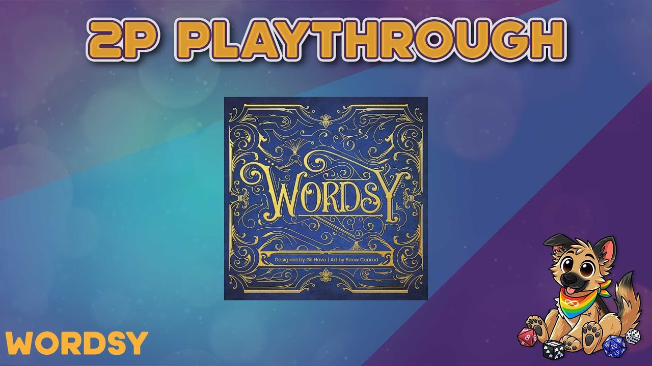 Wordsy Board Game 2 Player Playthrough