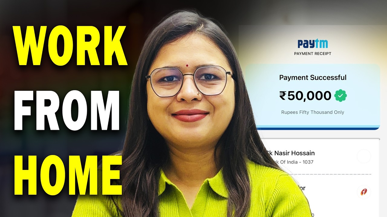 Work From Home: How I Earned ₹50,000 From Home | Step-by-Step Guide for 2026 | Earn money