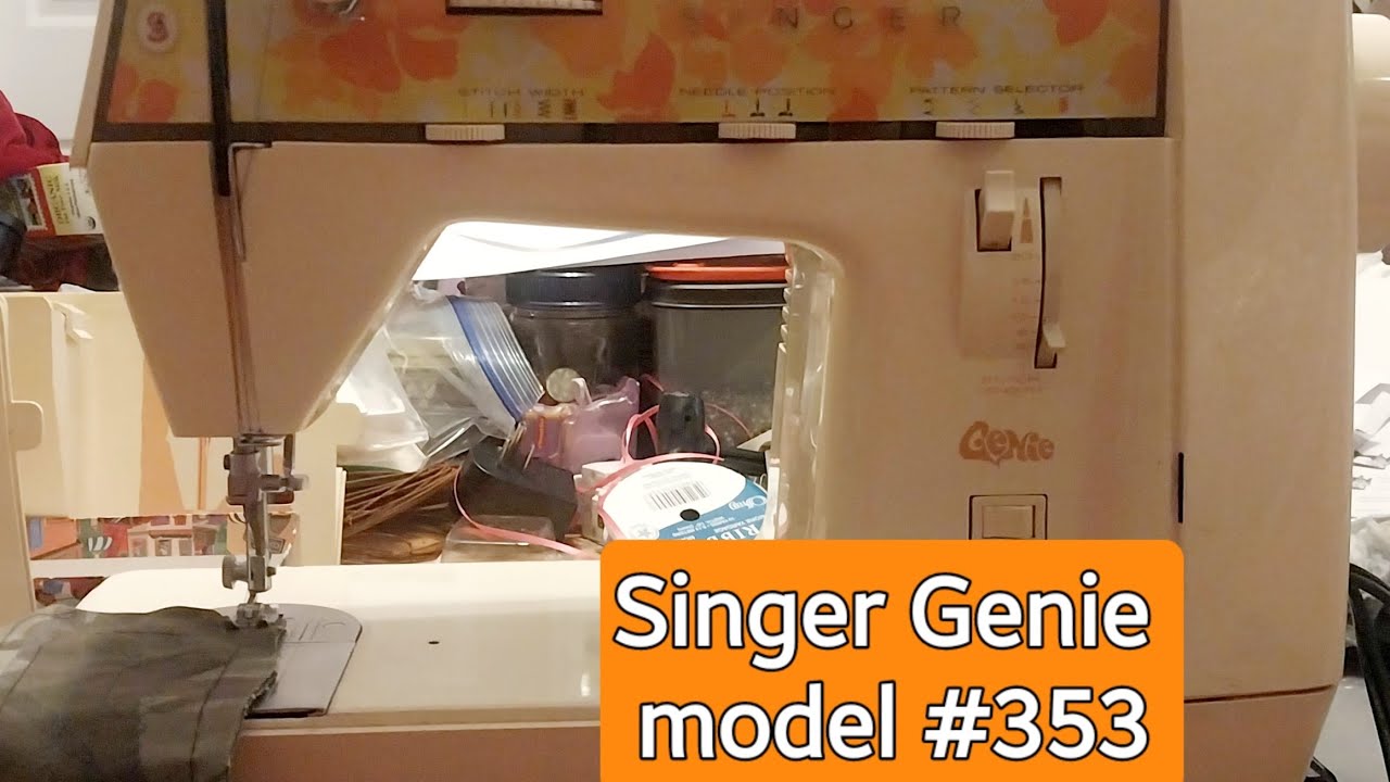 Singer Genie Model 353 Sewing Machine @JacquelineJaroffaith #sewingmachinereview 
