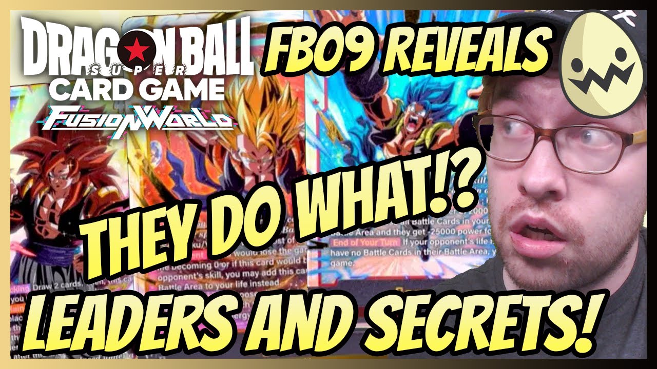 Dragon Ball Super Fusion World: FB09 Reveals! New Leaders and Secret Rares!
