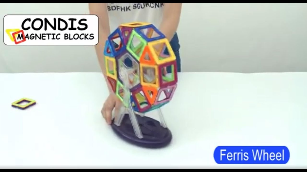 Condis magnetic blocks ( magnetische bausteine) model- Ferris wheel/ Riesenrad/ Rueda de la fortuna
