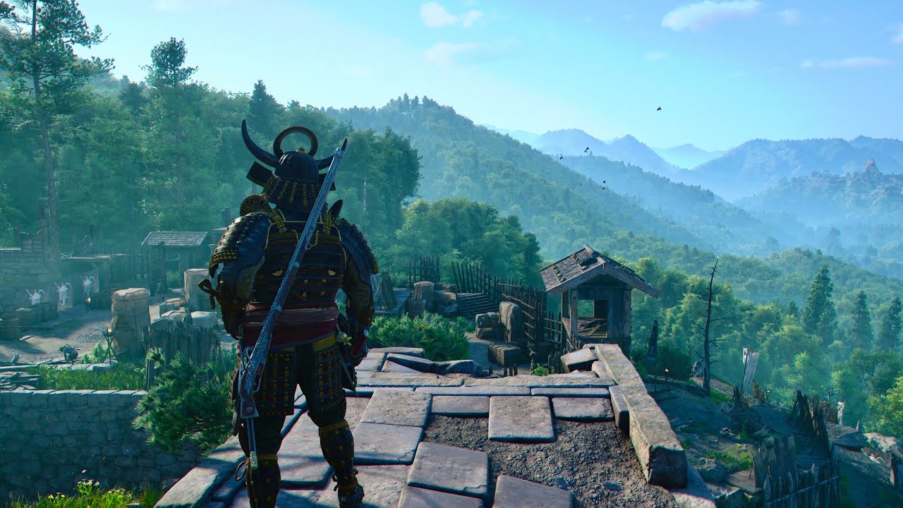 Assassin's Creed Shadows PS5 PRO freeroam gameplay PSSR ON 4K