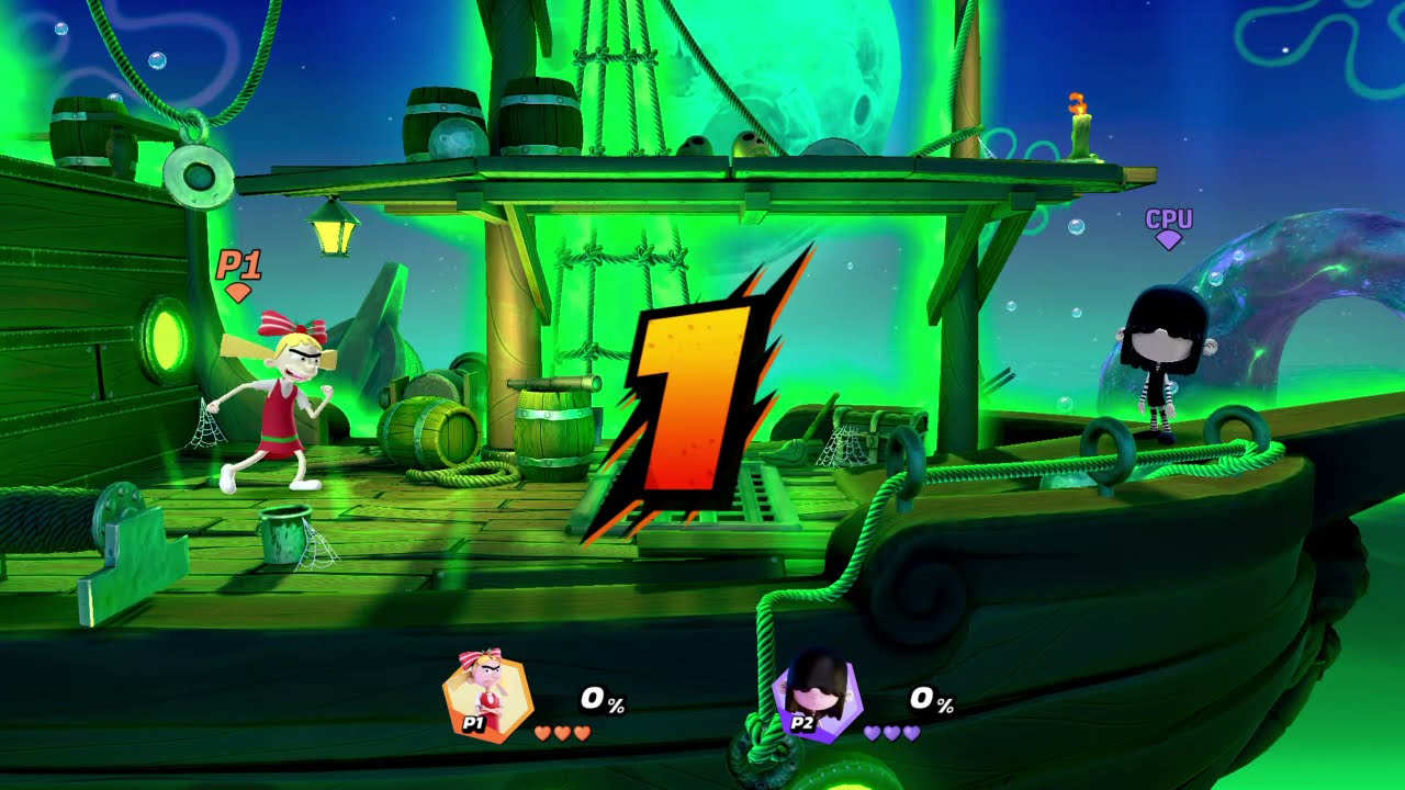 Helga Arcade Mode on Very Hard|Nickelodeon All-Star Brawl