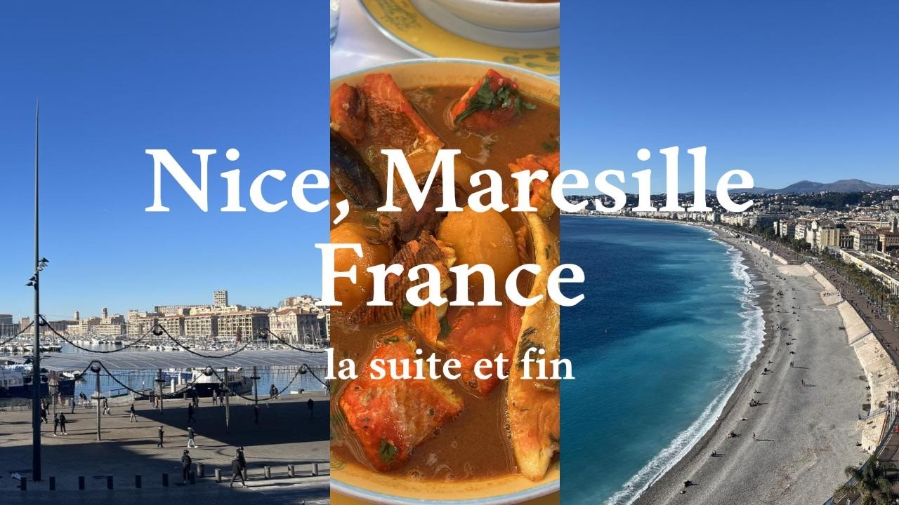 冬の南仏￤Nice, Marseille🌊🍹vlog【後編】