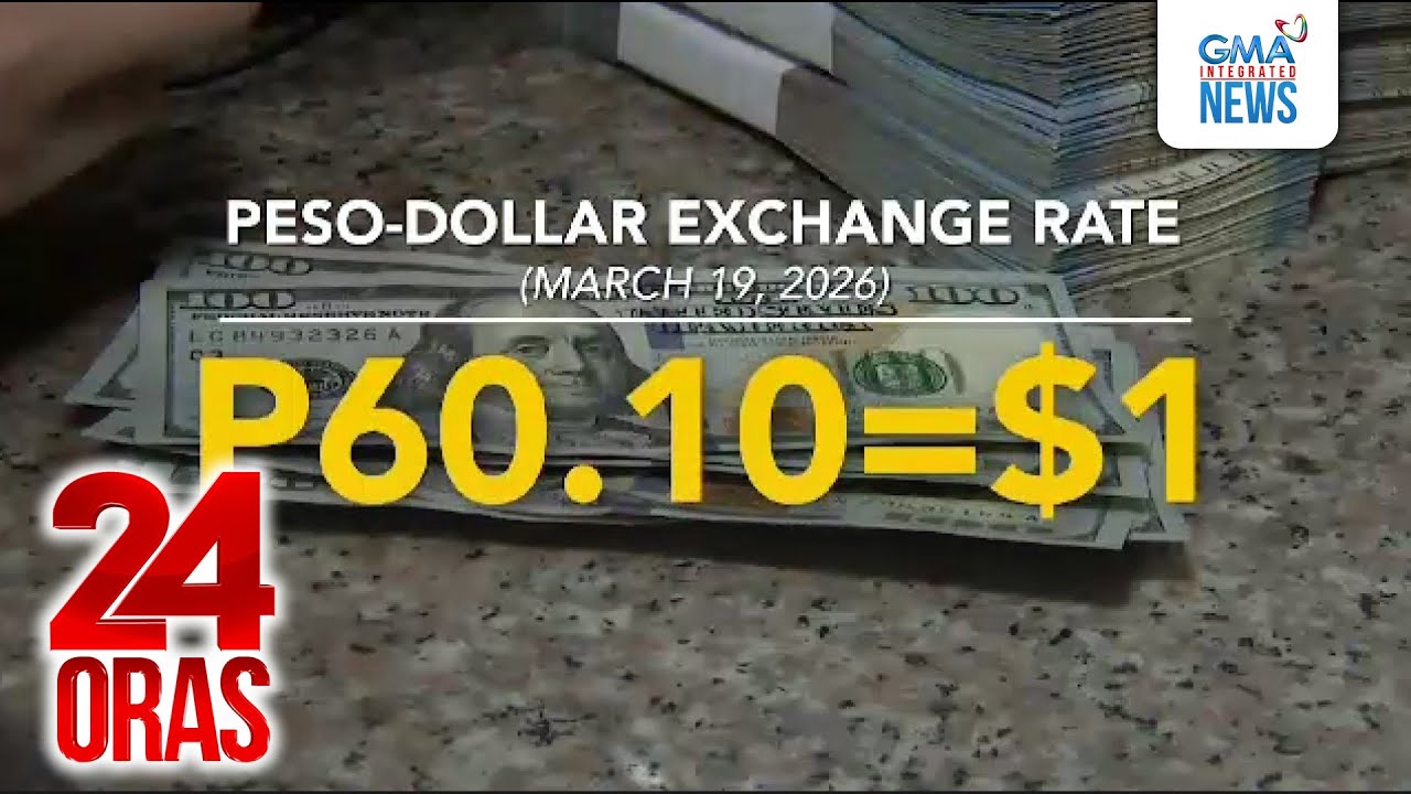 Pinakamababang palitan ng piso vs dolyar sa kasaysayan ang P60.10=$1 ngayong March 19... | 24 Oras