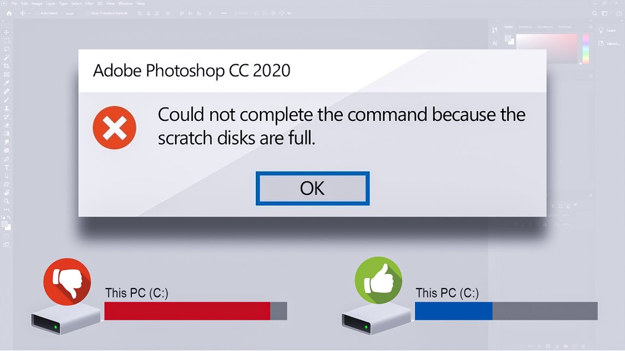 Полная версия Photoshop для временного диска | Быстрое решение | Windows | Mac
