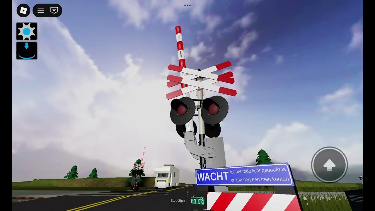 two trains come at dutch crossing 