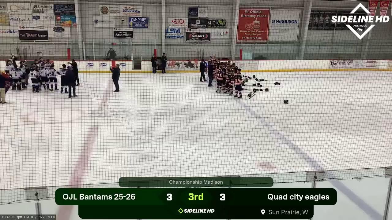 OJL Bantams 25-26 @ Quad City Eagles (2026.01.19)
