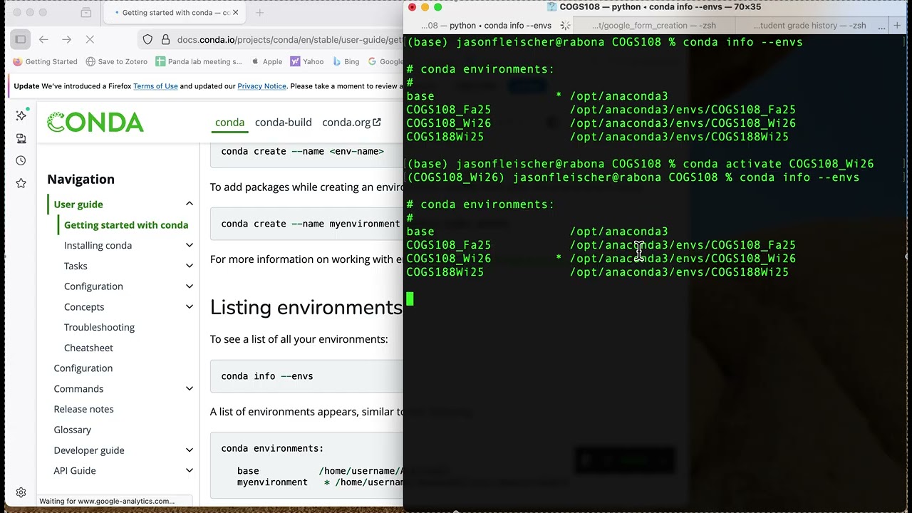 Using conda to manage your python environment