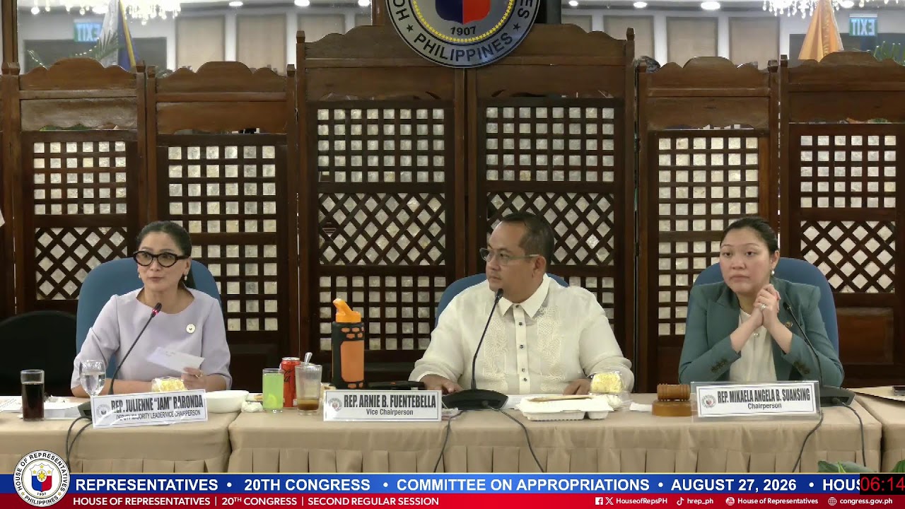 COMMITTEE ON APPROPRIATIONS - BUDGET BRIEFING/HEARINGS OF THE FY 2027 PROPOSED BUDGET (DILG)