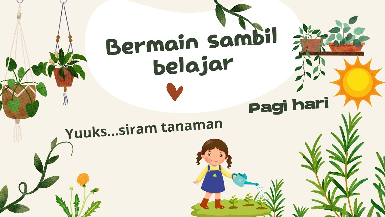 Bermain sambil belajar #asik #tanaman