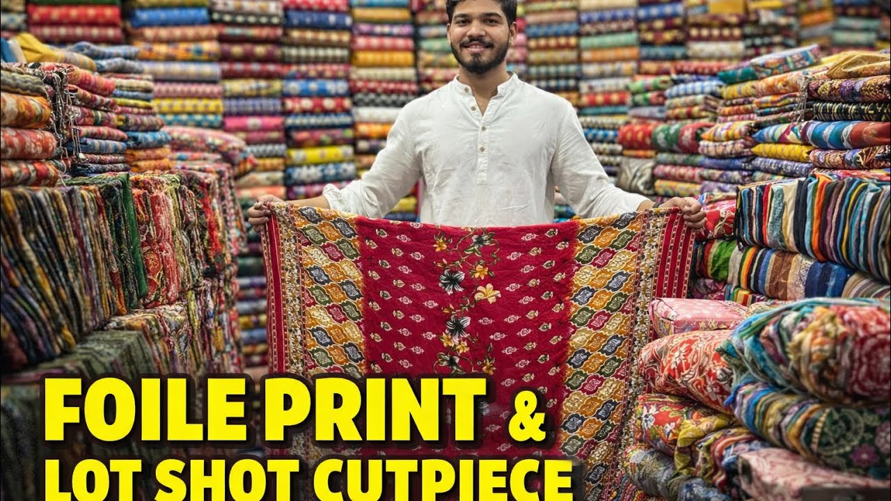 FOIL PRINT AMERICAN CAREP & COTTON सस्ता खरीदो सस्ता बेचो| WHOLESALEMARKET #cutpiecemarket 