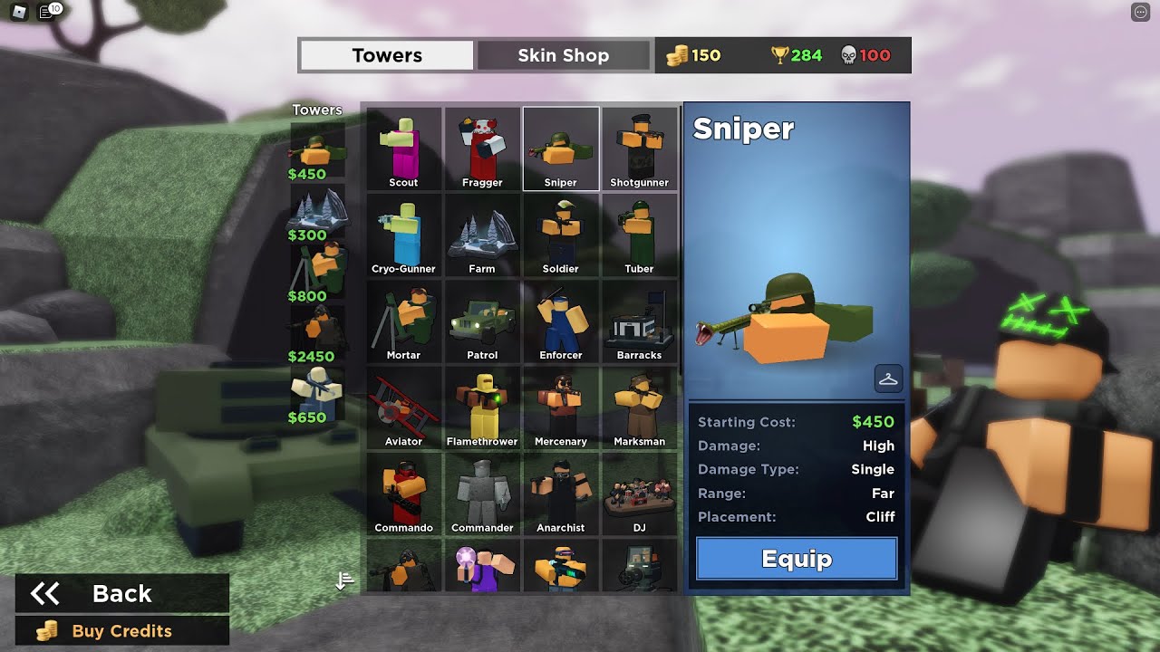 Cliff Towers Only | Roblox | Tower Battles