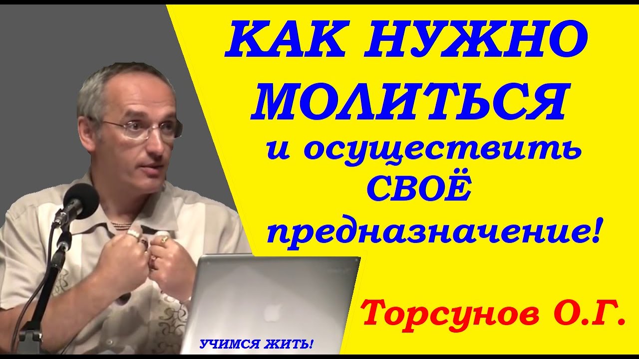 Торсунов О.Г. Как нужно молиться и осуществить своё предназначение. Учимся жить.