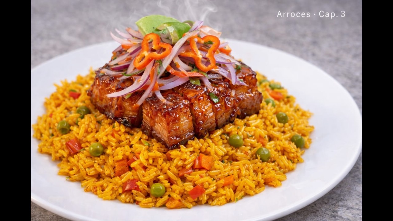 ¡¡Este arroz con Chancho Glaseado Te  Va  a Hacer Salivar!!  ¡¡jugoso y brutal!!