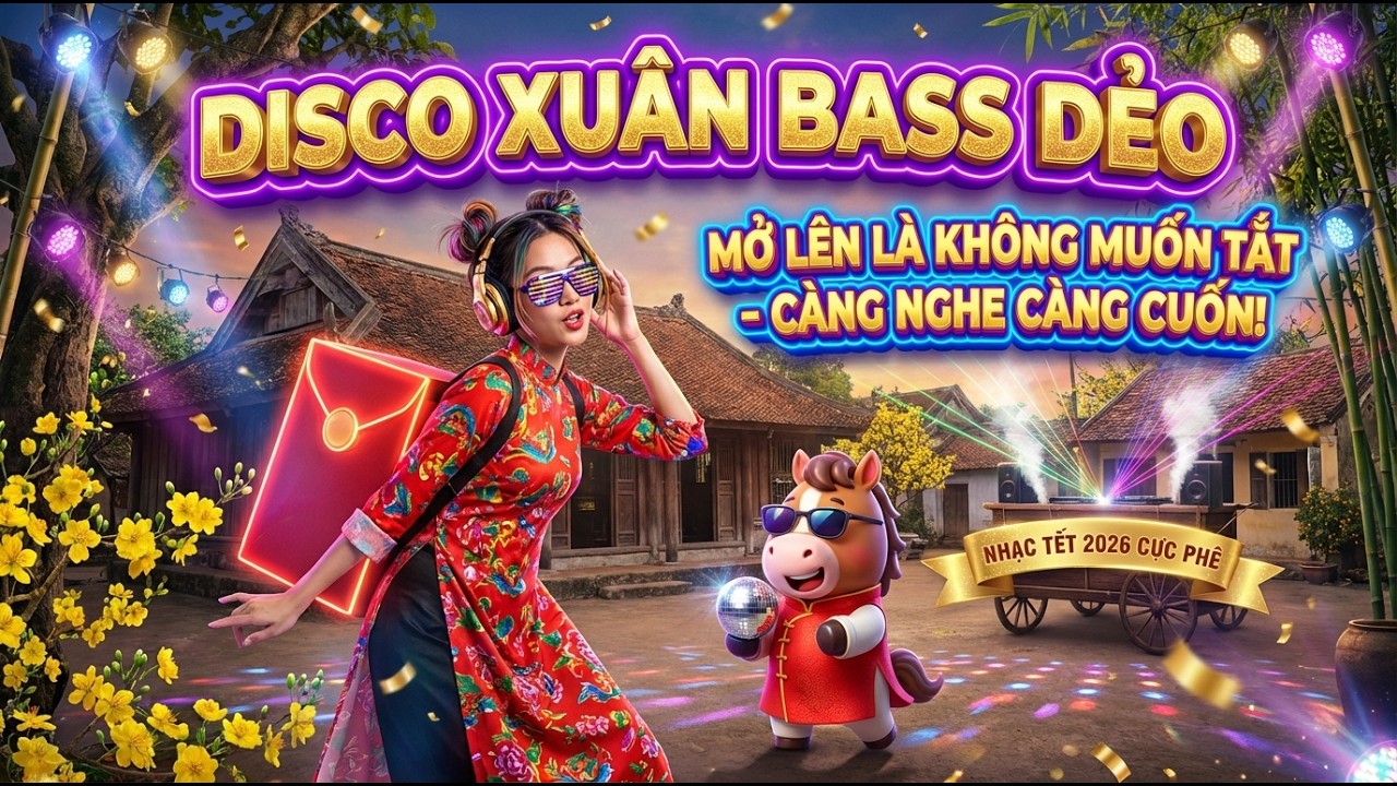 Disco Xuân Bass Dẻo: Mở Lên Là Không Muốn Tắt – Nhạc Tết 2026 Cực Phê, Càng Nghe Càng Cuốn! 🐎🔊