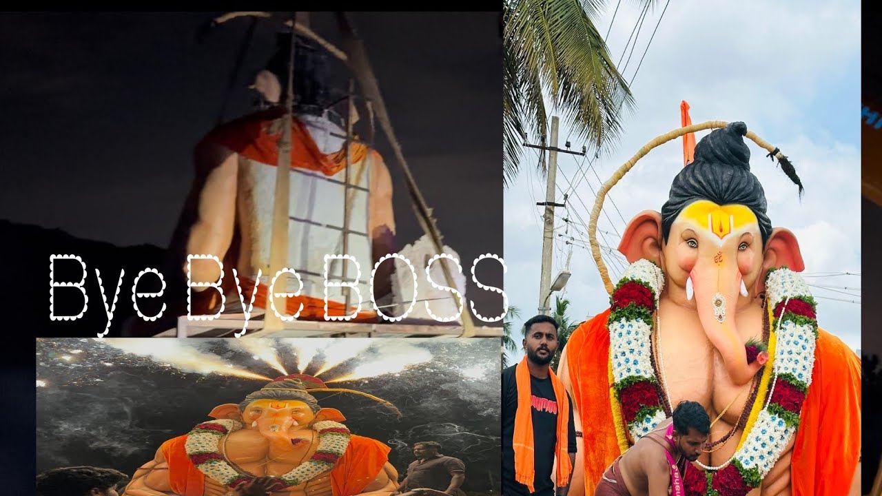 Last day 😍|| Ganesha visarjan 2024 My Dream #ganesha #hanuman #jaishreeram #trending #video#vlog