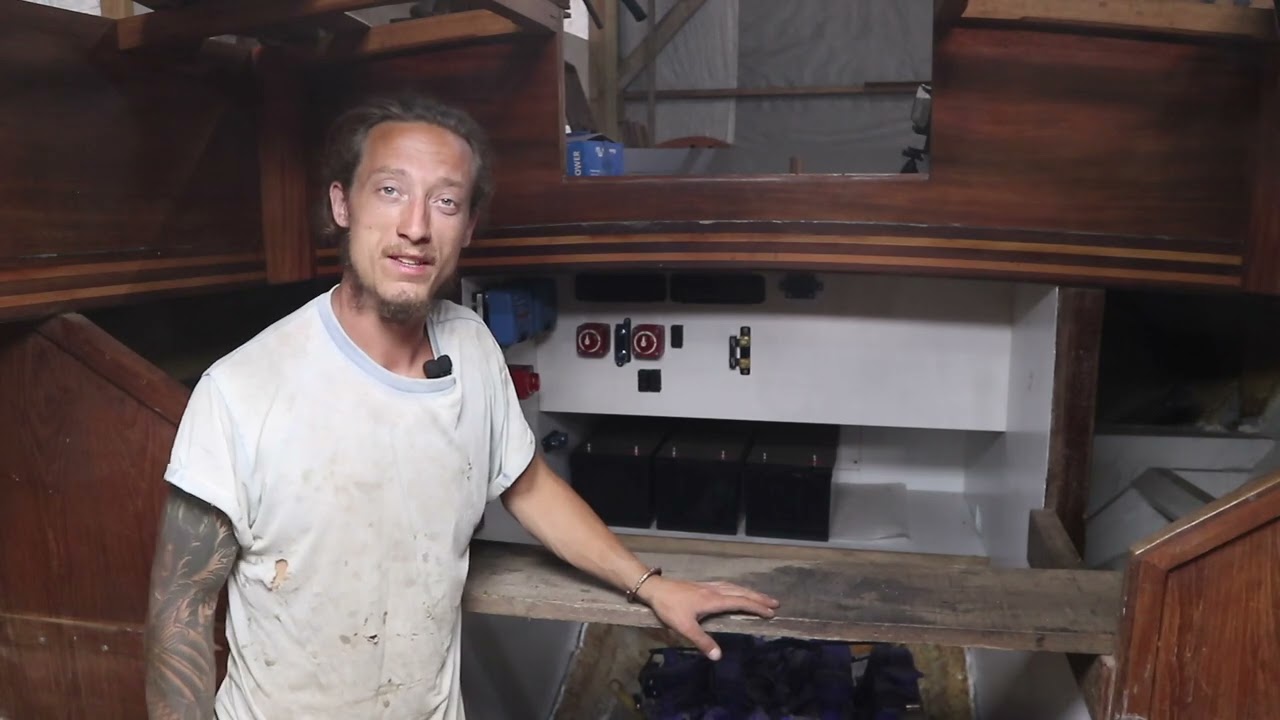 Boatbuilding! Making a start on the electrical system and installing the propshaft. ***Episode 33***