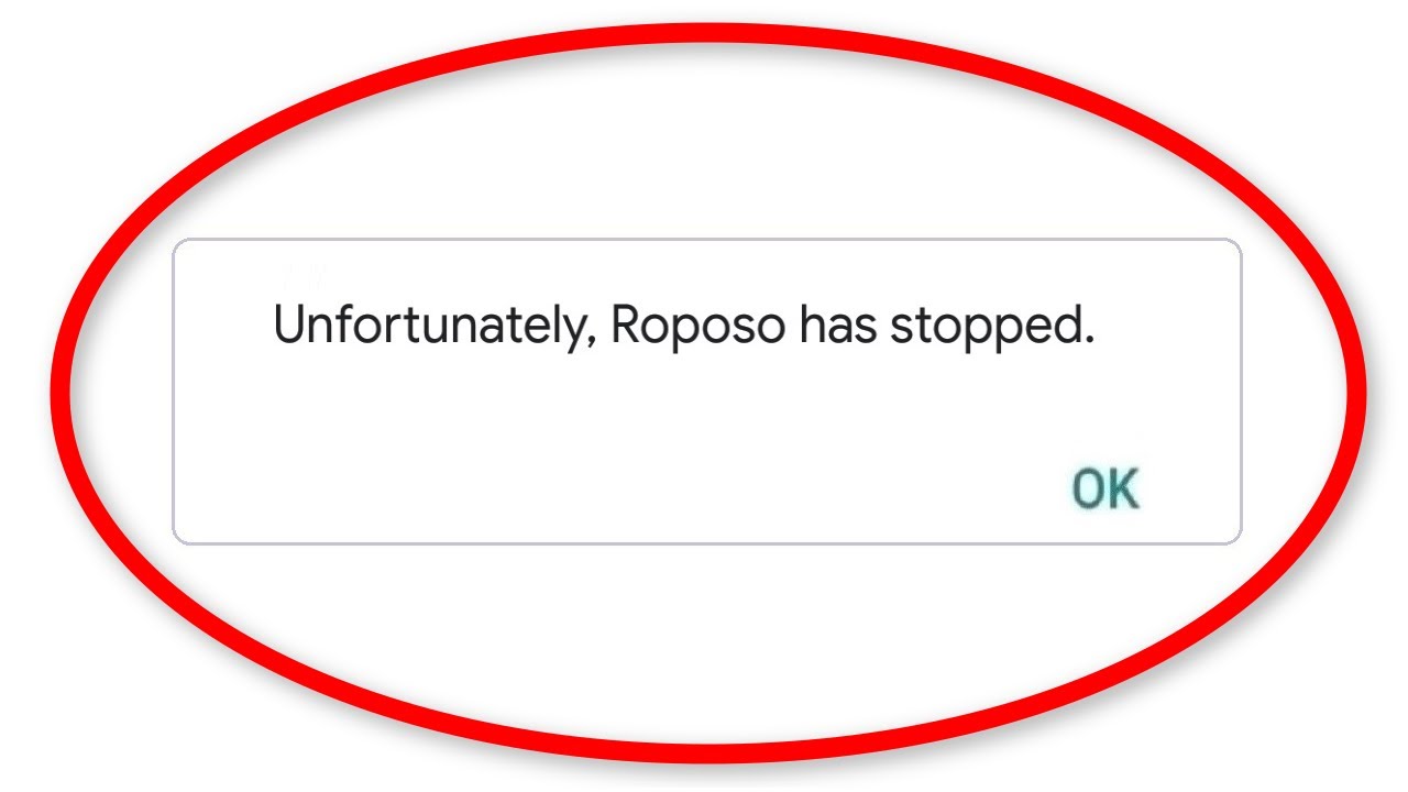 How To Fix Unfortunately Roposo App Has Stopped Error Android & Ios - Roposo App Not Open Problem