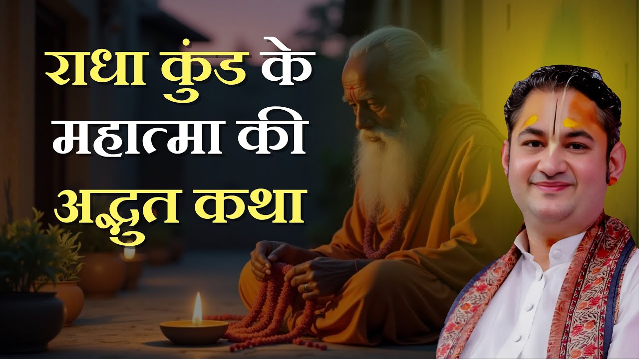 राधा कुंड के महात्मा की अद्भुत कथा | Sri Pundrik Goswami ji | #sripundrik #radhakund