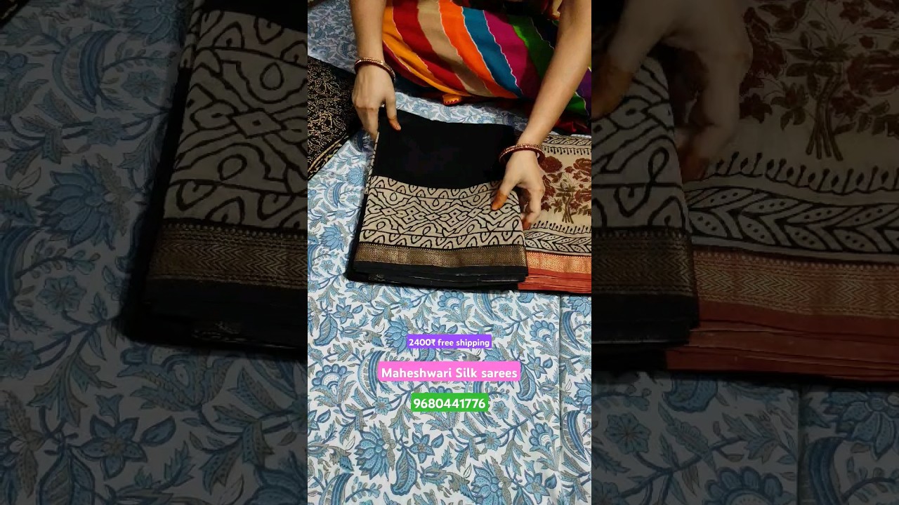 Maheshwari Silk sarees new collection ।। Wholesaler and Retailers ।। Hand block print ।। Free shipp