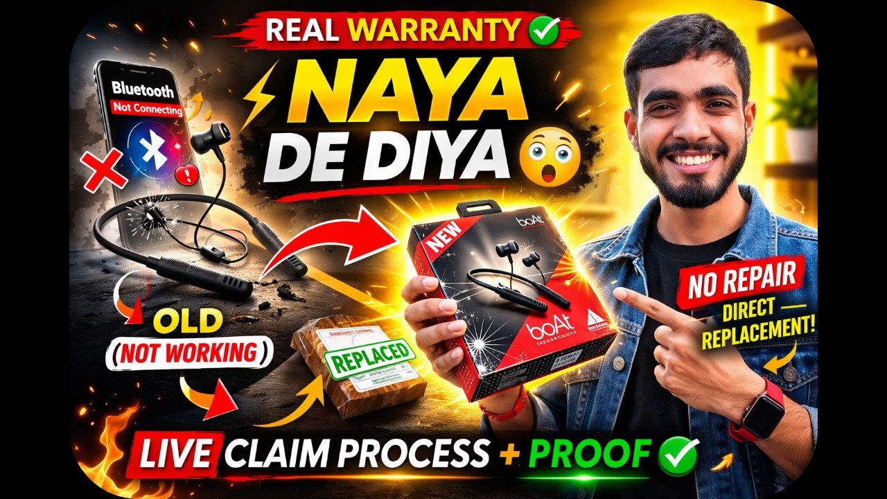 boAt Warranty Claim Process (Real) | Bluetooth Issue Replacement 😳 | Replacement Proof India