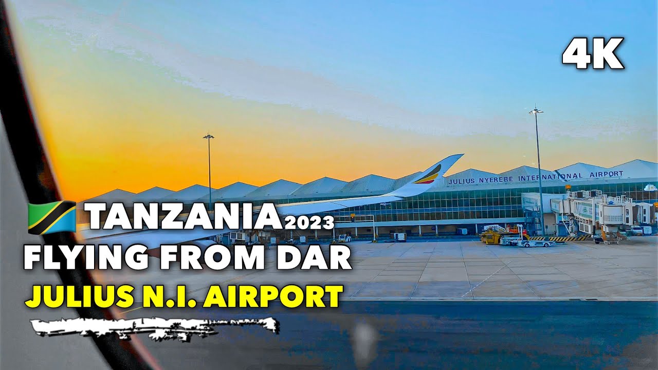 🇹🇿Tanzania Flying from Julius Nyerere to Ethiopia Int Airport 4K