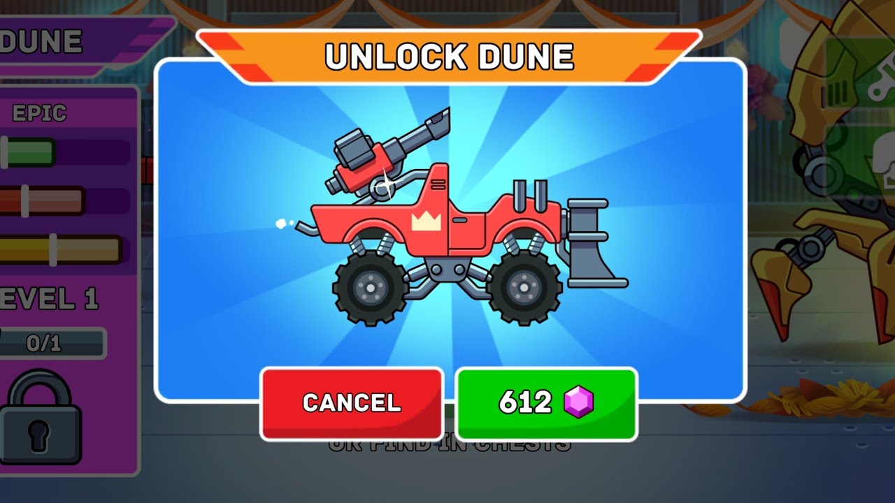 Hills of Steel New Tank DUNE Max Level