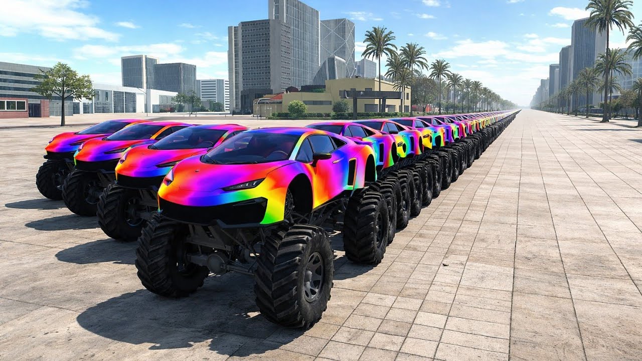  Monster truckon ki Hui mahawari aur ek Khatarnak se challenge mod video 😰😰😰😰🥶🥶🥶