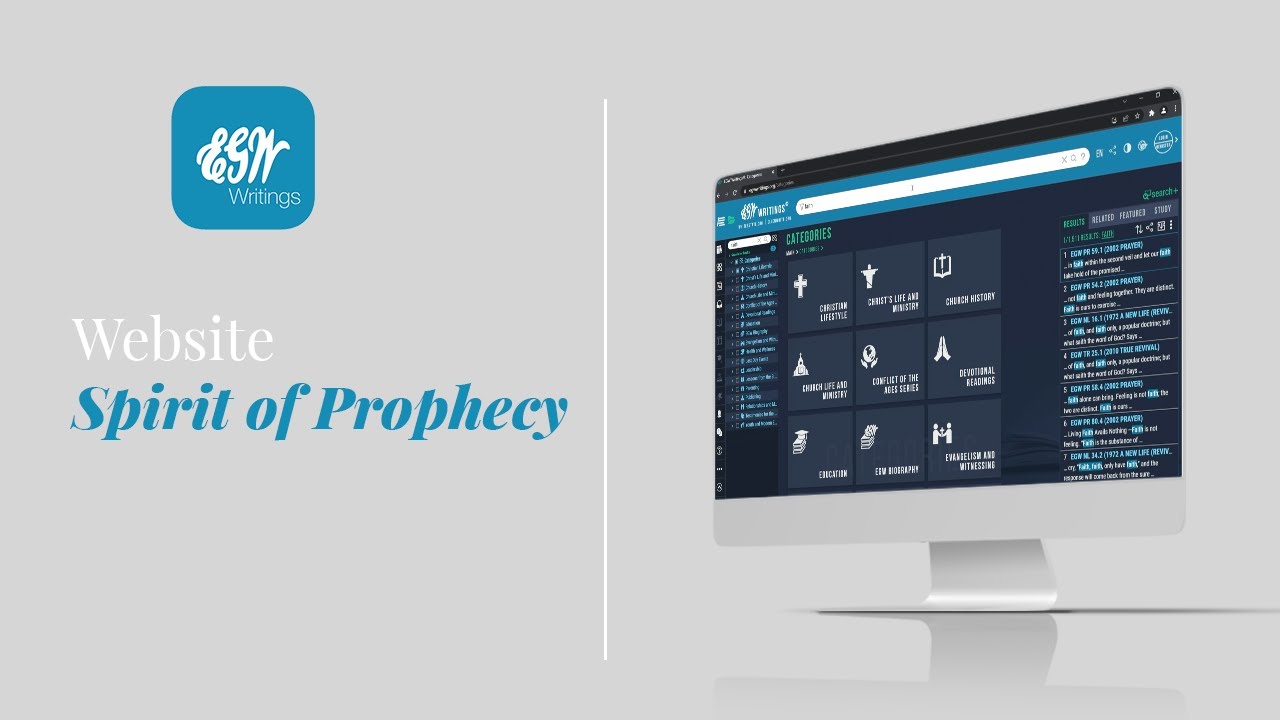 A Look At The Spirit Of Prophecy on the new egwwritings.org website