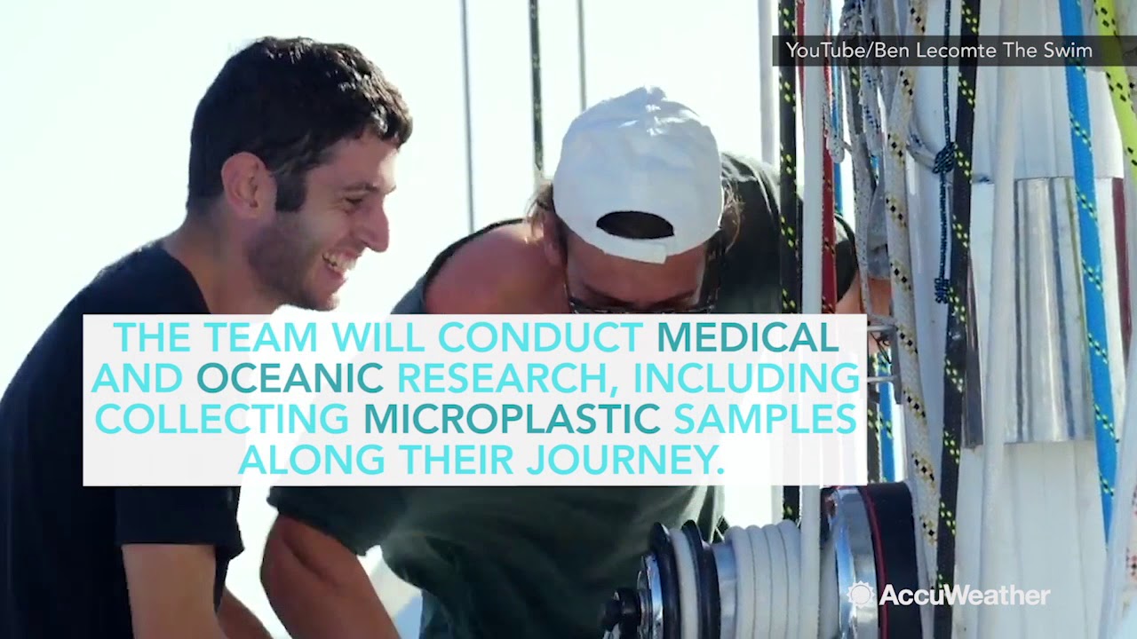 Ben Lecomte embarks on a historic swim across the Pacific Ocean