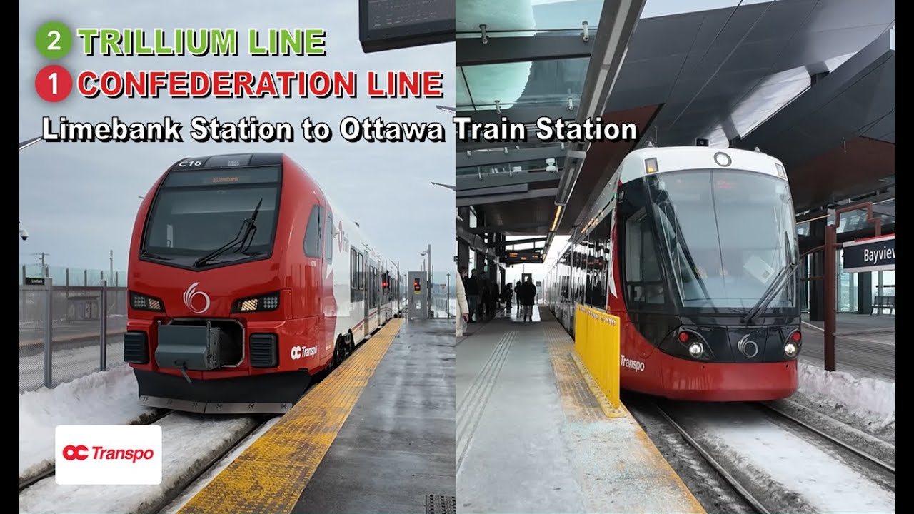 Ottawa O-Train POV Walk: Limebank Station to Ottawa Train Station Via Bayview Station