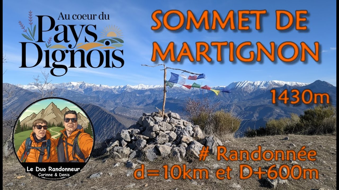 Au dessus de Digne-les-Bains, Le Martignon depuis Courbons.