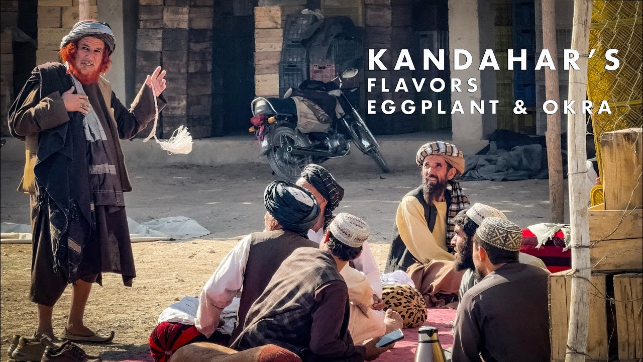 Enjoying Kandahar’s Flavors: Eggplant & Okra at Lunch