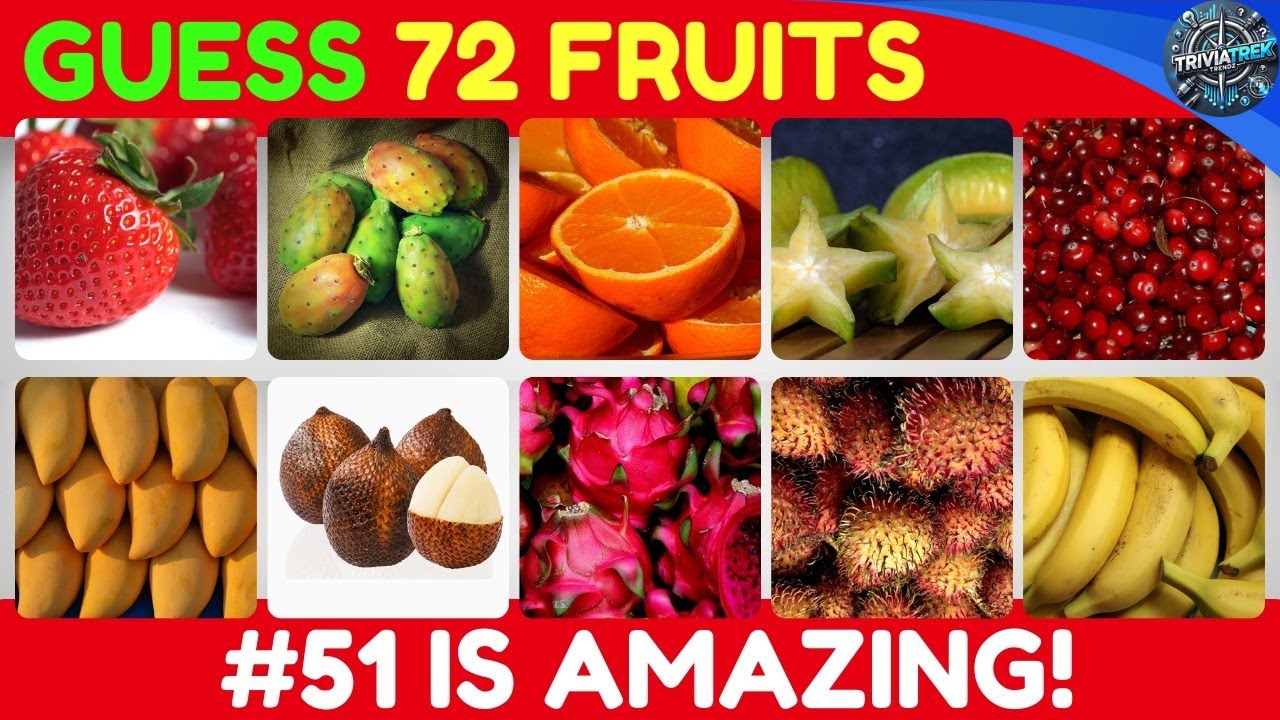 Can YOU Guess The Fruit? (Part 1 of 2) | Can You Get Them All Right?