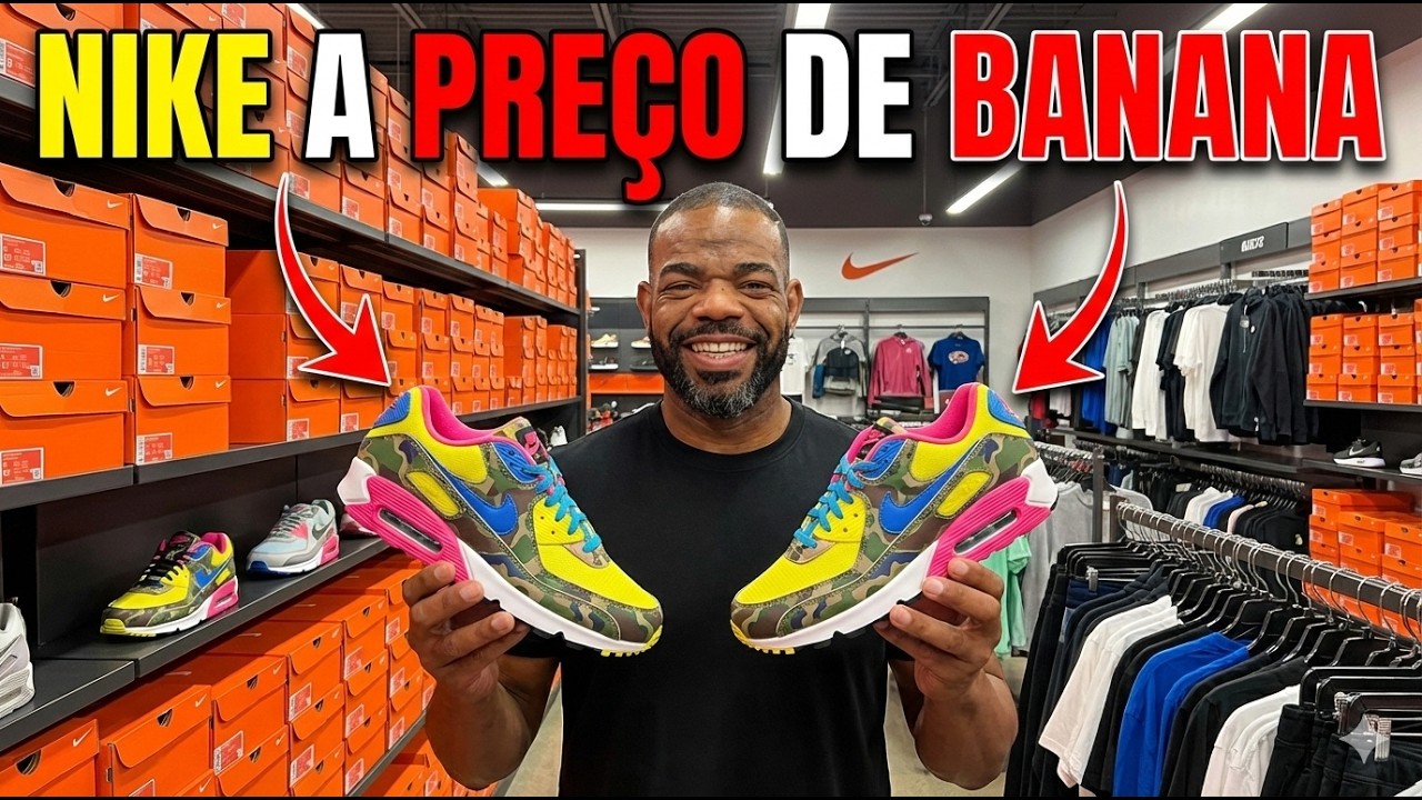 NIKE a $12 nos EUA?! | Outlet em Las Vegas com 45% de DESCONTO (Preços Reais)