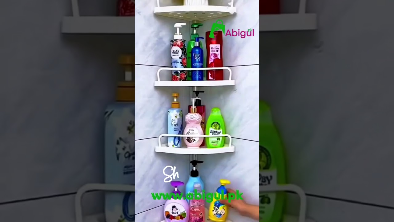 Bathroom Corner organizer beauty items towel soap & shampoo buy now in India