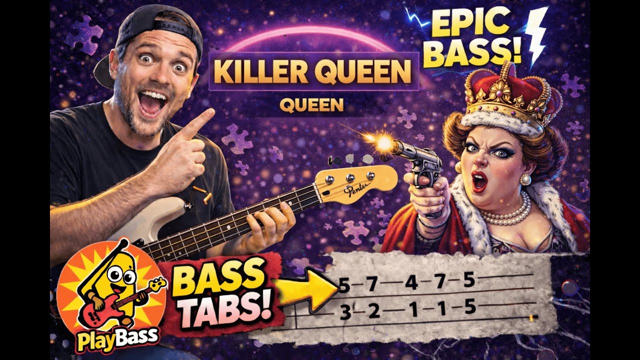 Killer Queen - Queen (Bass Cover + Tabs)