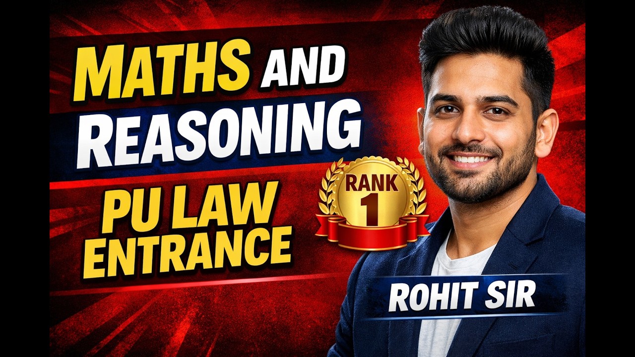 Reasoning and Maths | PU LAW Entrance | PU LAW ENTRANCE 2026 | STRATEGY PULAW exam #pulawentrance