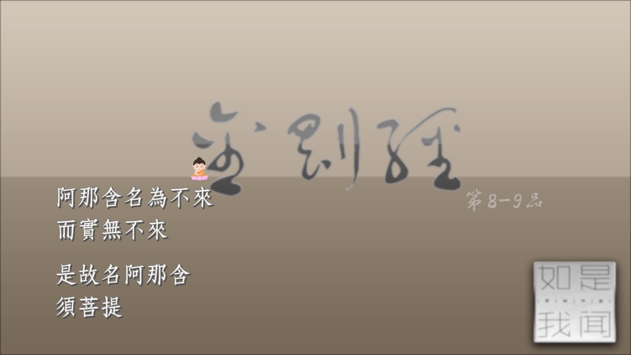 金剛經【羅林(刀郎)主唱】8-9品 【繁體經文導讀版】