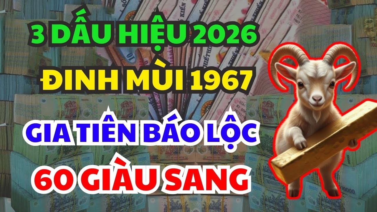 GIA TIÊN BÁO LỘC ĐINH MÙI 1967 Biết 3 Dấu Hiệu Này Năm 2026 Nhận Lộc Lớn, Tuổi 60 Đón ĐẠI PHÚC