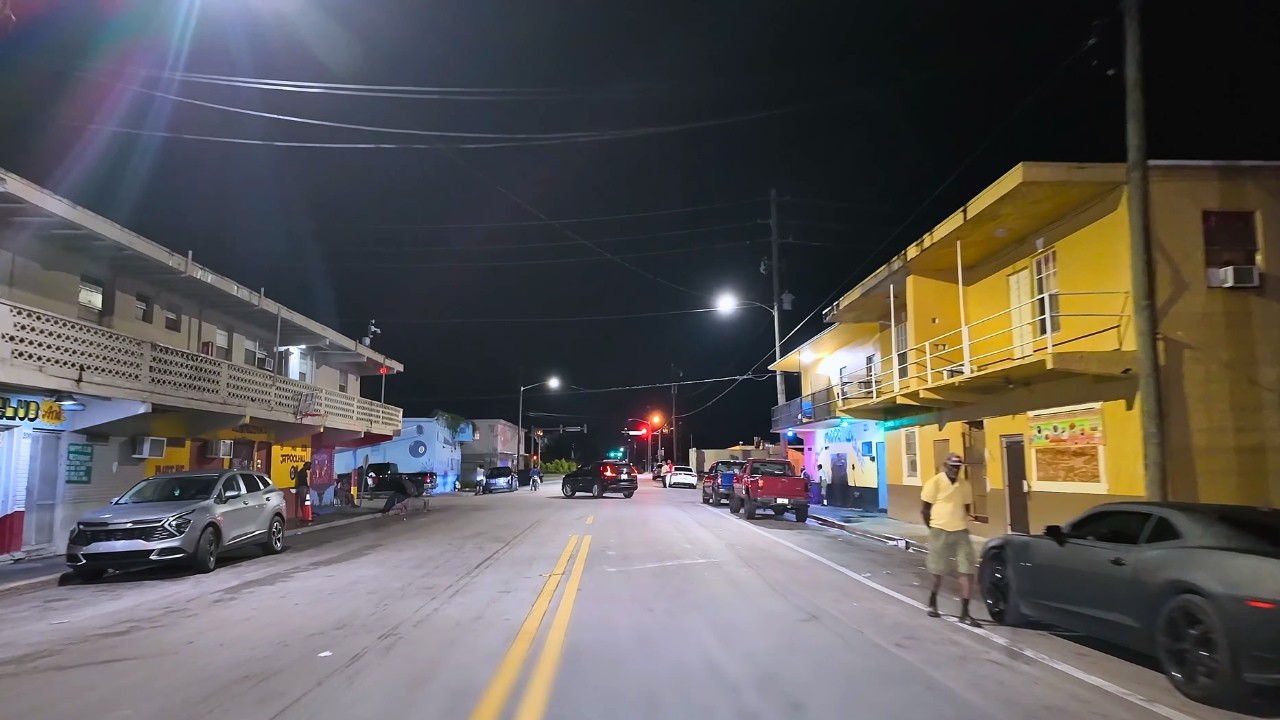 Streets of Belle Glade Florida After Dark