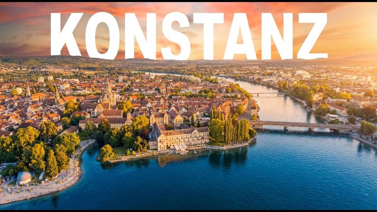 Konstanz, Germany - Tour from Above 3D in 4K