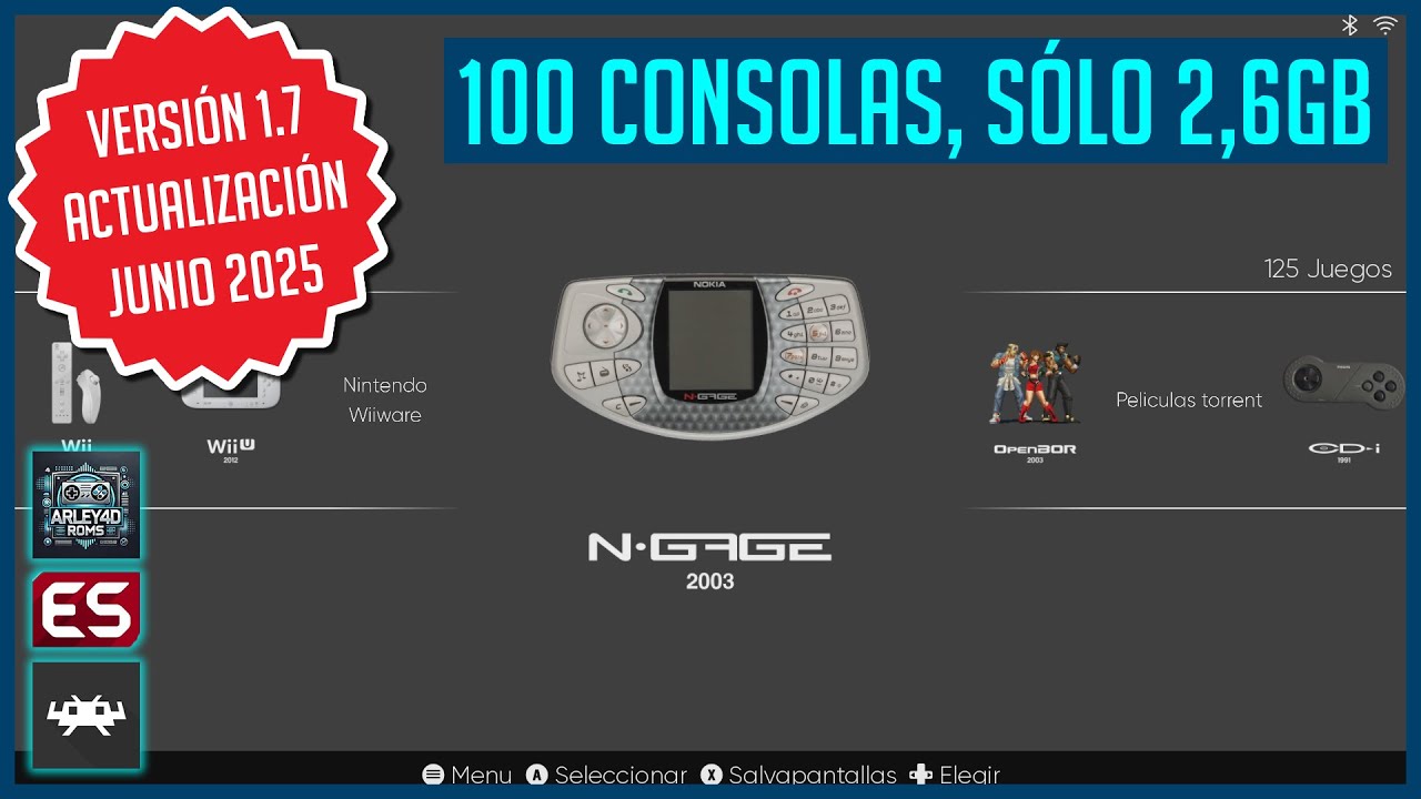 🕹️ Nueva ACTUALIZACION V1.7 JUNIO 2025 de ARLEY4D - EMULACION INFINITA