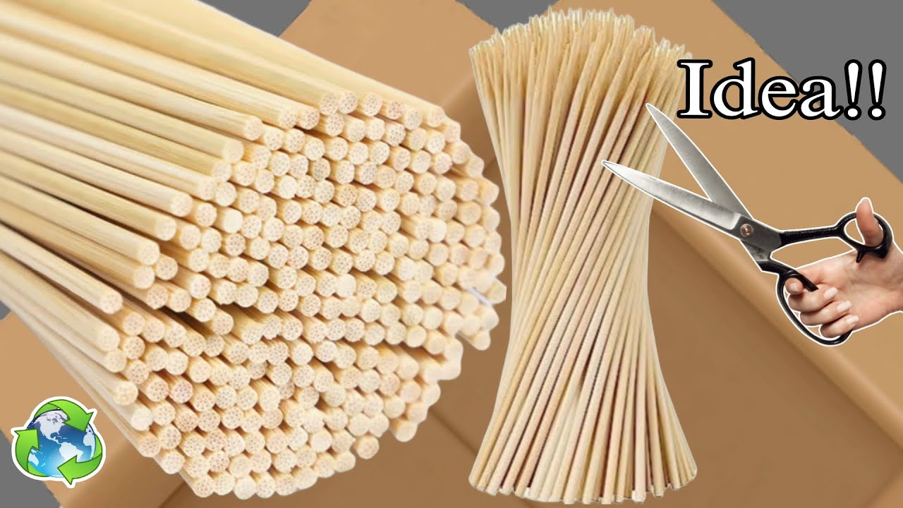 Incredible Idea with Wooden Skewers You're Never Seen Before | Super Genius Recycling Idea!! ♻️